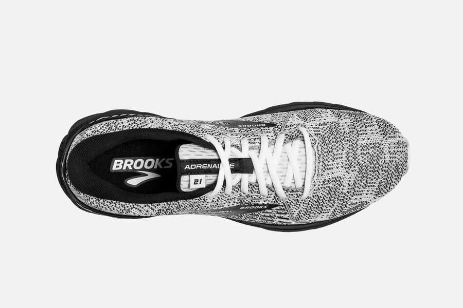 Brooks Adrenaline GTS 21 Road Running Shoes Womens White/Grey/Black 045936-OWG